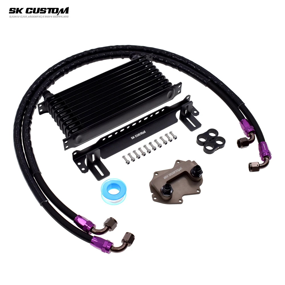 Фото Для Mini 1.5T 2.0T JCW B38 B48 Комплект масляного радиатора двигателя F54 Facelift/F55/F56/F57/F60 Clubman Countryman Cooper S ONE/OEM 11428649177 №4