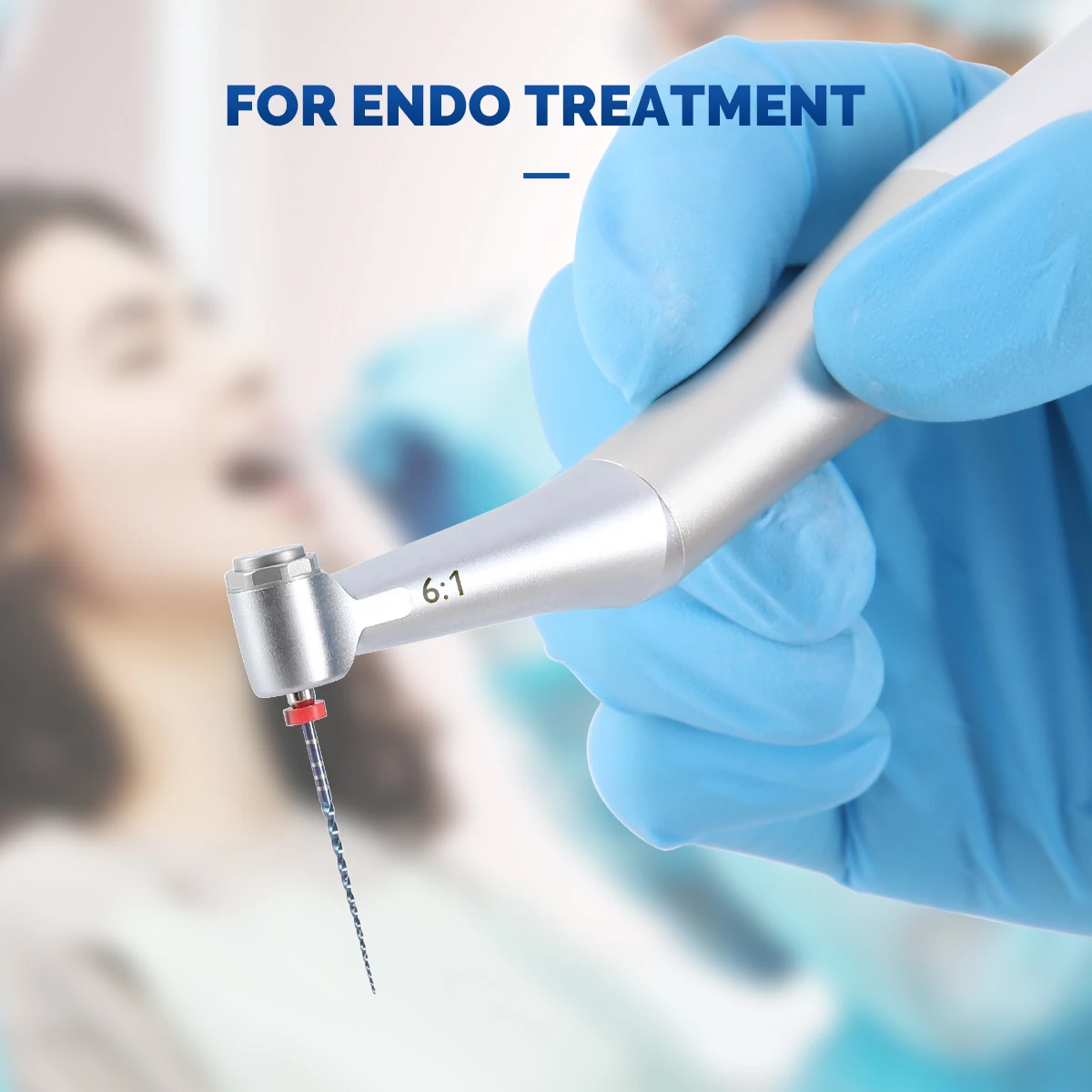 Стоматологический низкоскоростной наконечник ADENT Endo Contra Angle 6:1/1:1 Редукционный