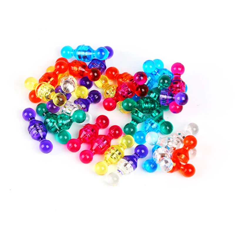 

20pcs/Set Neodymium Noticeboard Pin Strong Magnets Fridge DIY Whiteboard Uses in Office Home Advertising Education Colors