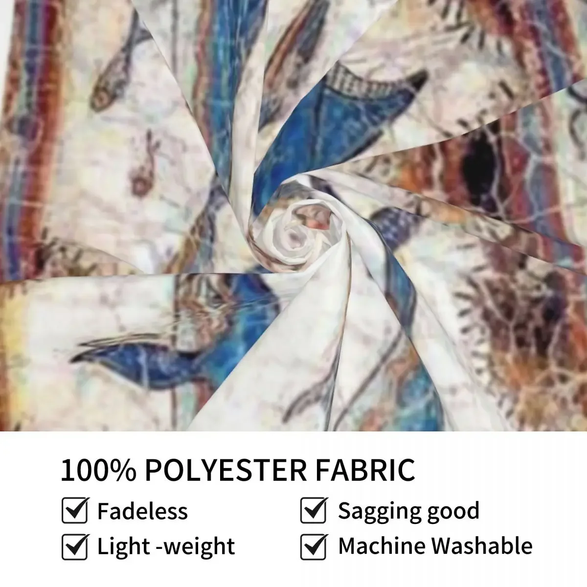 Миноан Дельфины Фреска Гобелен Японский Декор Комнаты Рождественские Украшения