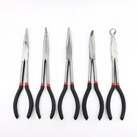 11 inch extra long reach nose duckbill pliers 0254590 degree ring type straight needle o type multitool electrician hand tool