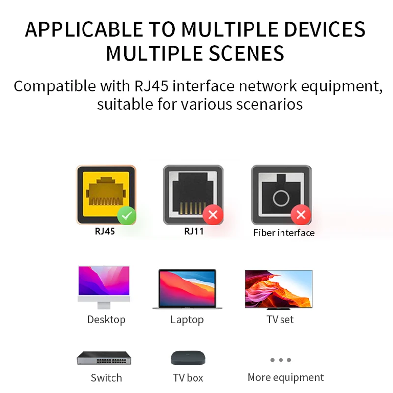 YYTCG Cat8 Ethernet Cable 40Gbps High Speed SSTP UTP Network Cable Ethernet for Tv Laptop Laptops PS Ps4 Router RJ45 Cable
