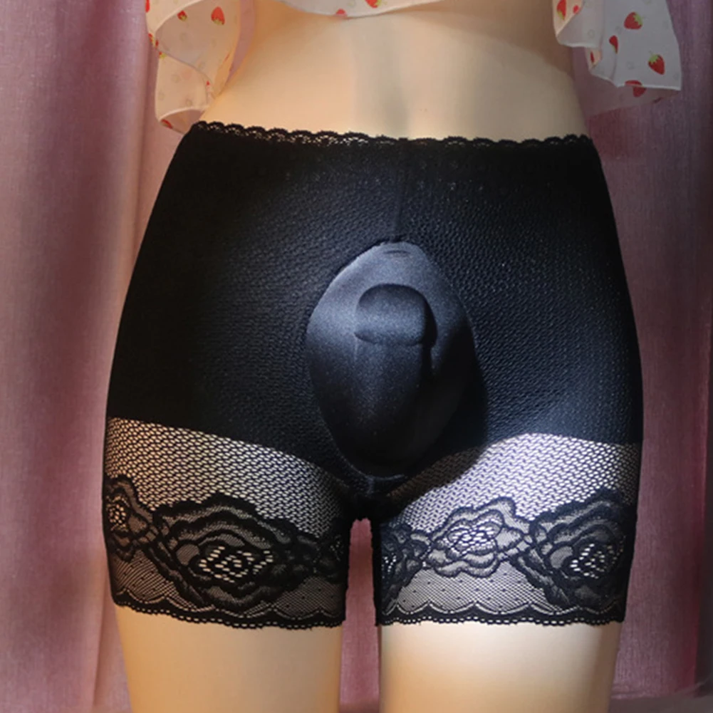 

Men Sissy Pouch Panties Sexy Camel Toe Underwear High Waisted Shape Briefs Bikini Lingerie Transparent Male Lingerie Erotic