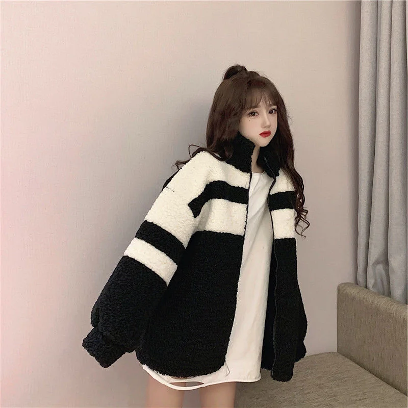 

2022 Autumn Winter Hooded Zip Up Jacket Teddy Bear Hoodie Shirt Sweatshirts Harajuku Clothes For Women Sweatshirt Streetwear