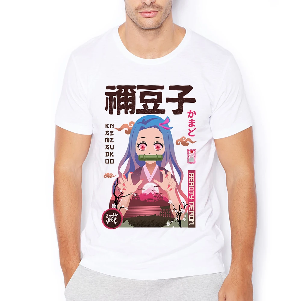 

Забавная Мужская футболка унисекс, аниме футболка с рассекающим демонов, камадо, незуко, танджиро, зенитсу, иносукэ, шинобу, музан, геня