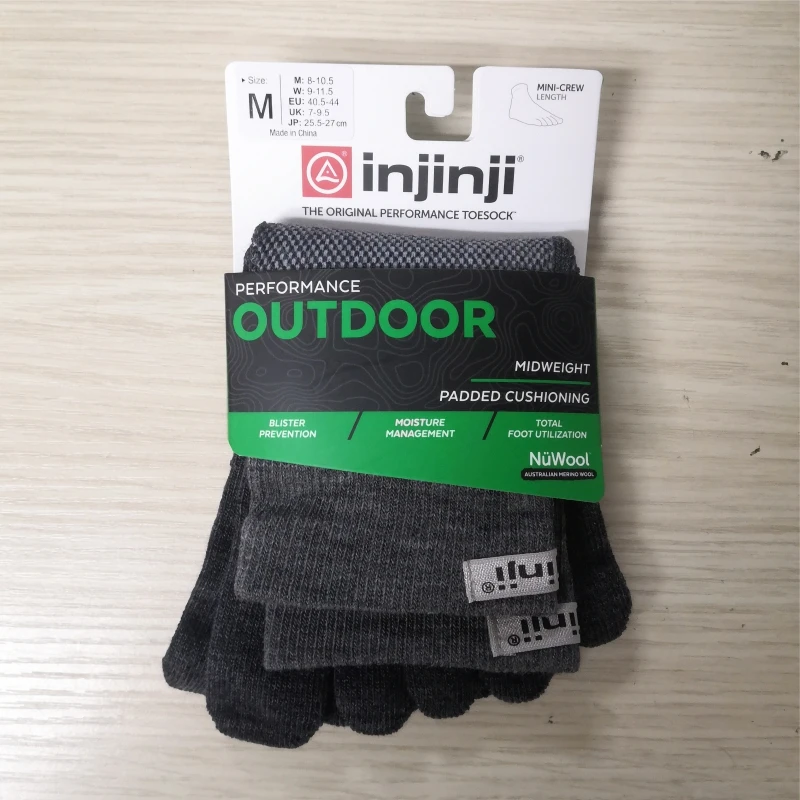 Шерстяные носки Injinji с утолщенной средней трубкой