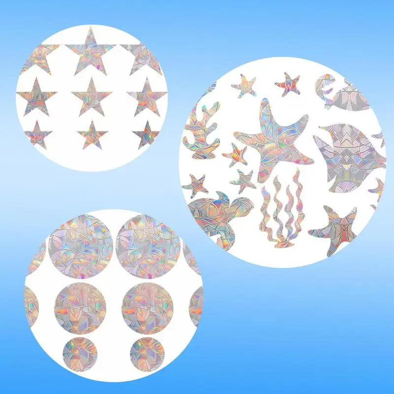 Оконная пленка Морской мир из ПВХ статическая оконная ловец солнца оконные