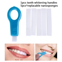dental cleaner whitener teeth whitening kit nano tube brush tooth stains remover teeth cleaning strips for oral deep clean