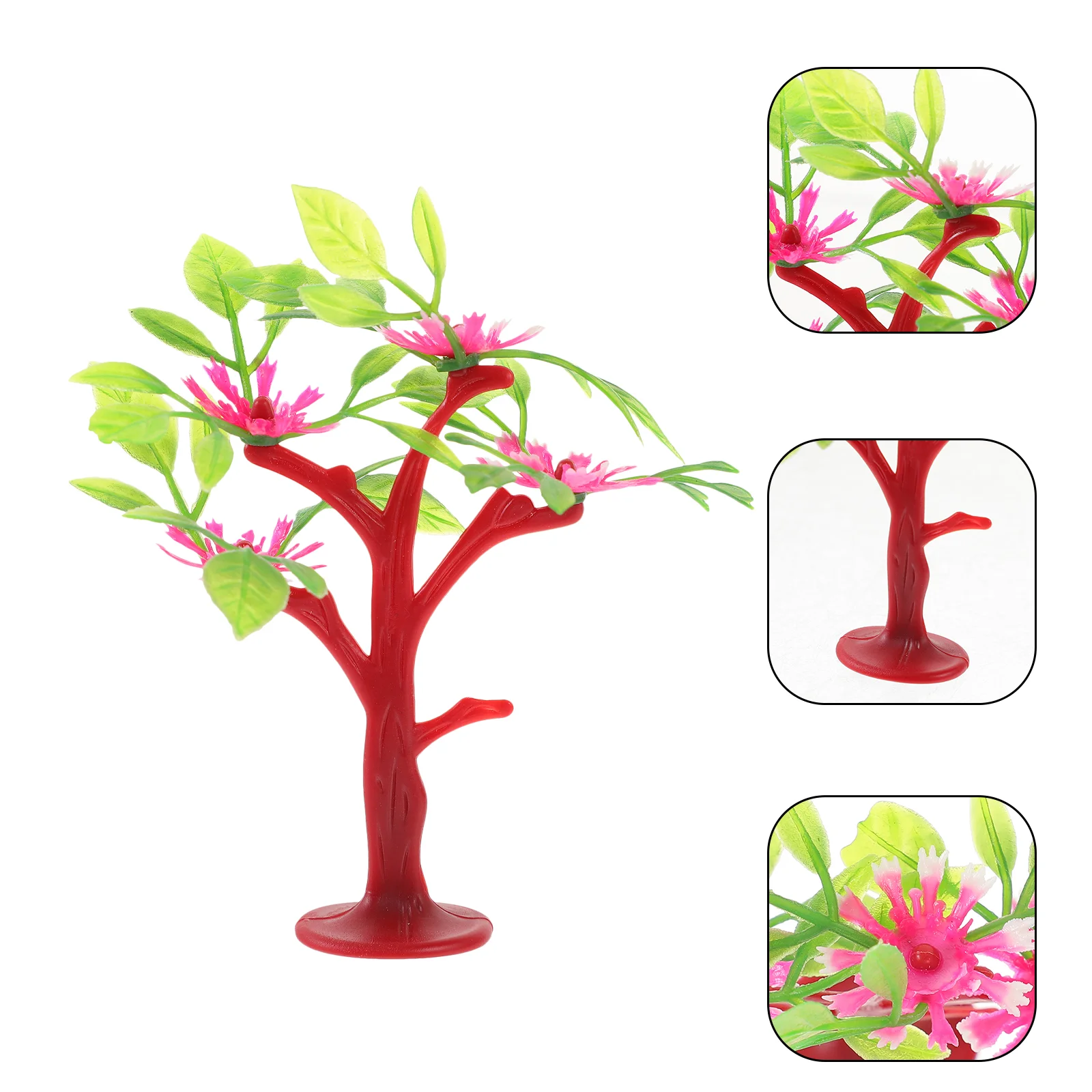 

12 шт., миниатюрные пластиковые модели железнодорожных деревьев