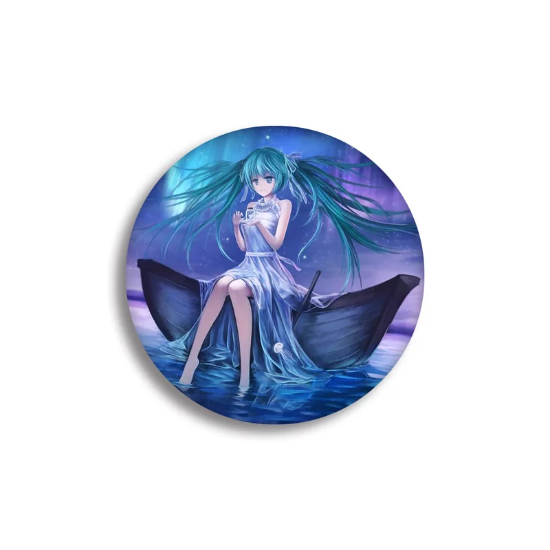 Детская эмалированная брошь Hatsune Miku значок аниме в японском стиле Милая на рюкзак