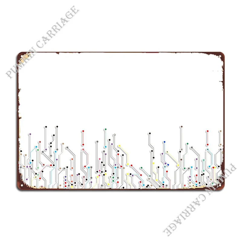 

Circuit Technology Metal Plaque Bar Classic Living Room Wall Pub Tin Sign Poster