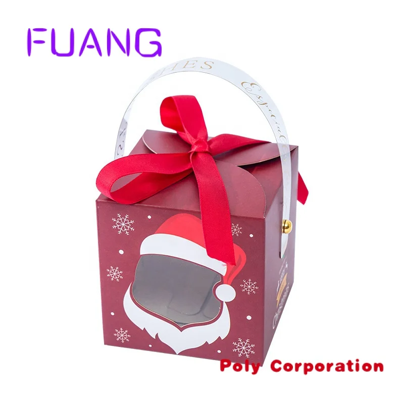 Mini Suitcase christmas packaging Candy Boxes Travel Gift Paper Box With Decorationpacking box for small business