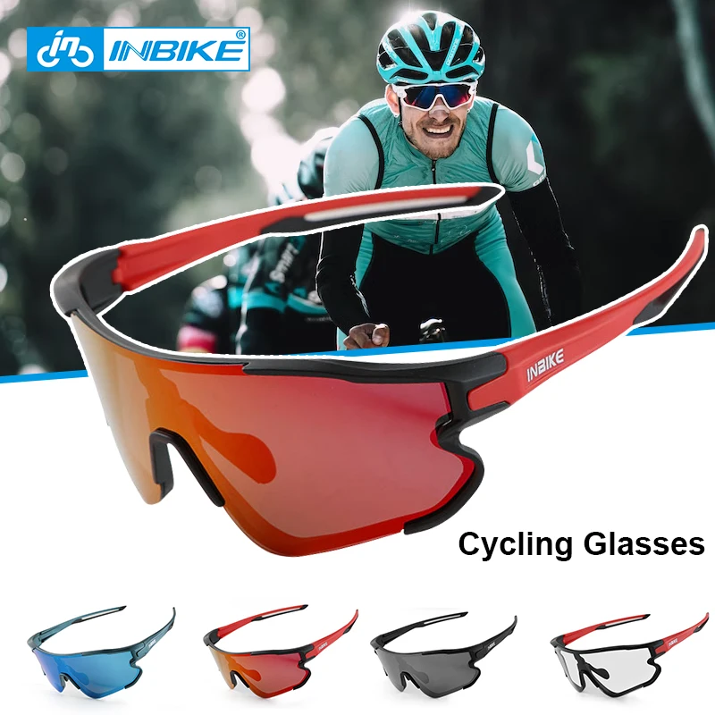 

INBIKE Outdoor Sport Bicycle Glasses Photochromic Bike Goggles Cycling Sunglasses For Men Women MTB Road Cycling Eyewear Goggle
