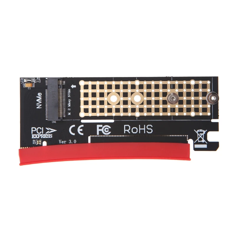 

for M.2 NGFF NVMe SSD To PCI-E X16 Adapter Card With Heatsink Thermal Pad
