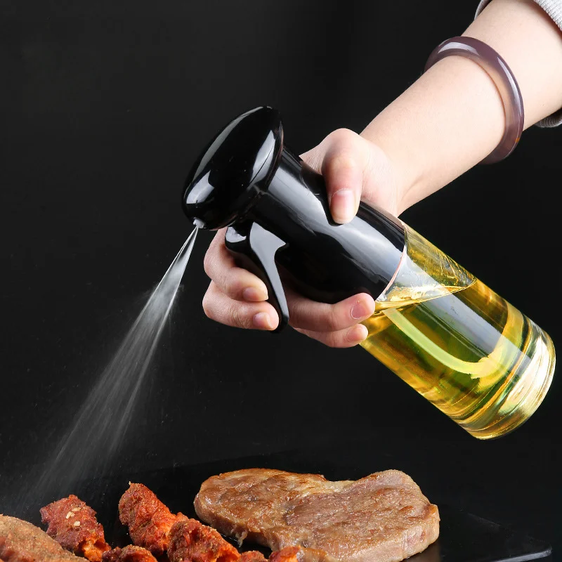 

200ml 300ml Oil Spray Bottle Kitchen Cooking Olive Oil Dispenser Camping BBQ Baking Vinegar Soy Sauce Sprayer Containers Gadget