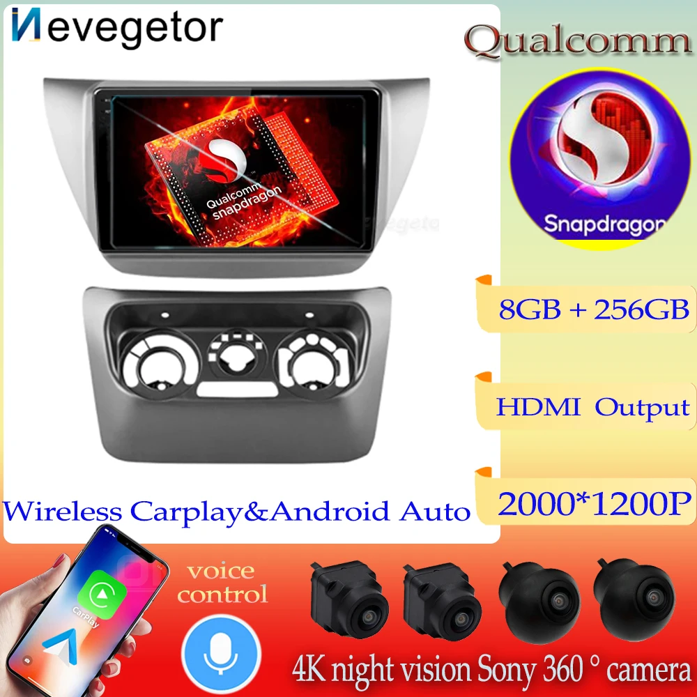 

Android 13 Qualcomm Snapdragon для MITSUBISHI LANCER IX 2006 2007 2008 2009 2010 Автомобильный плеер мультимедийный видеоплеер GPS радио