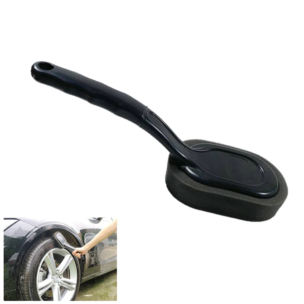 

1pcs Car Tire Wheel Waxing Polishing Sponge Washing Cleaning Brush Long Handle For Waxing, Cleaning And Polishing The Interior