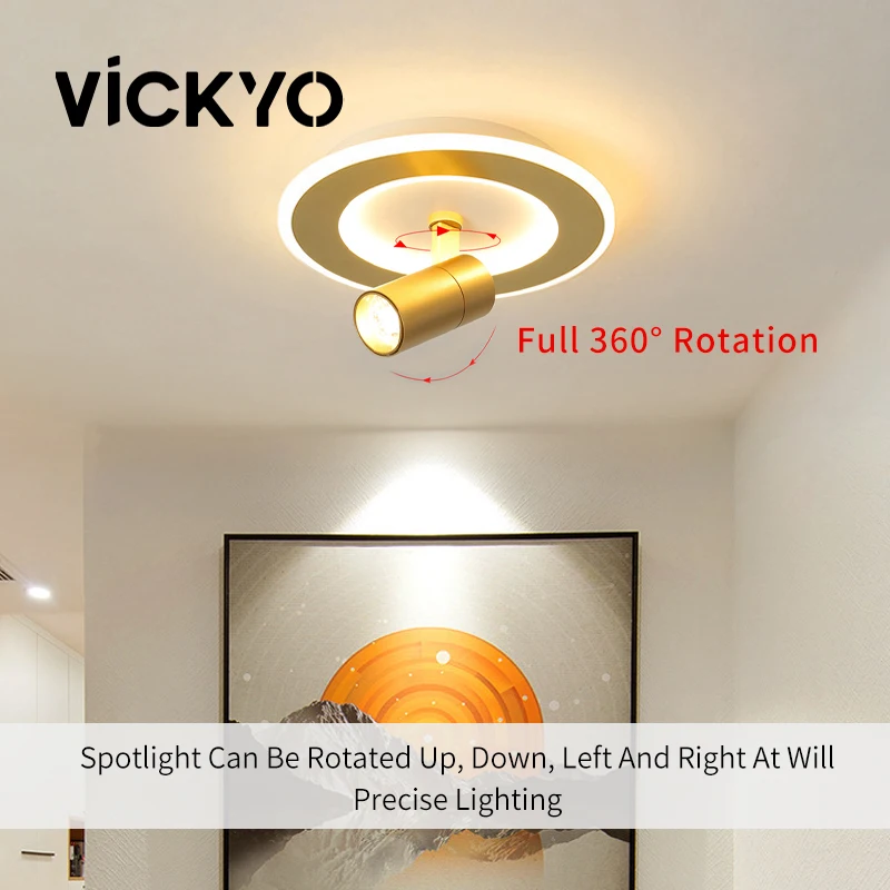 

VICKYO Nordic Creative LED Ceiling Lights Indoor Ceiling Lamps Luxury Home Decors For Living Room Bedroom Kitchen Aisle Lighting