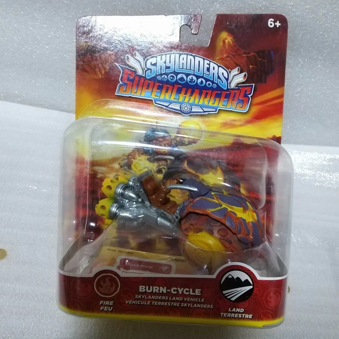 Skylanders Spyro Приключения сжигание-цикл Land фигурка автомобиля Модель игрушки