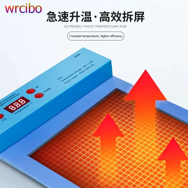 14-дюймовый сепаратор для ЖК-экрана wrfood CPB, нагревательная платформа для iPhone /Samsung/iPad, силиконовая панель для снятия сенсорного экрана