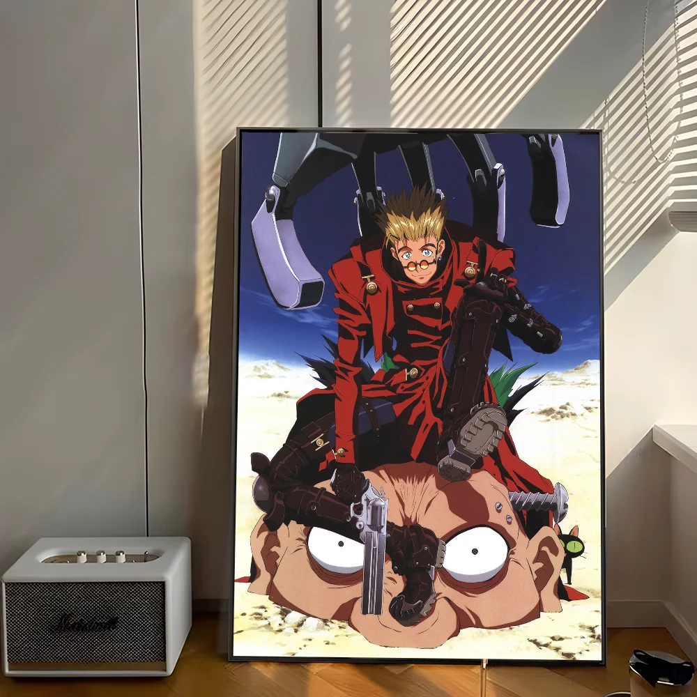Vash The Stampede Художественный Плакат Наклейка Самоклеящаяся Белая Бумага