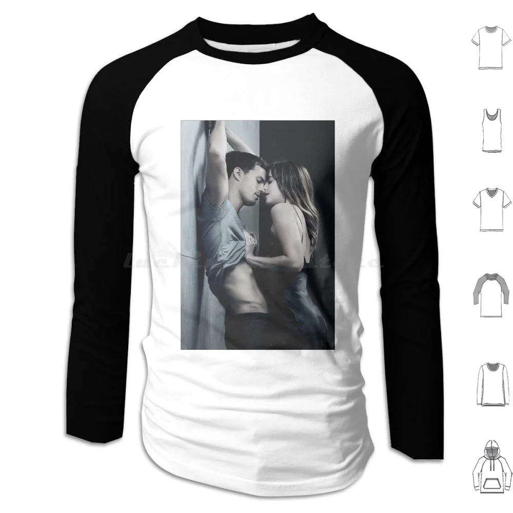 Толстовки Cincuenta Sombras с длинными рукавами Fifty Shades Of Grey 50 оттенки Fsog серого