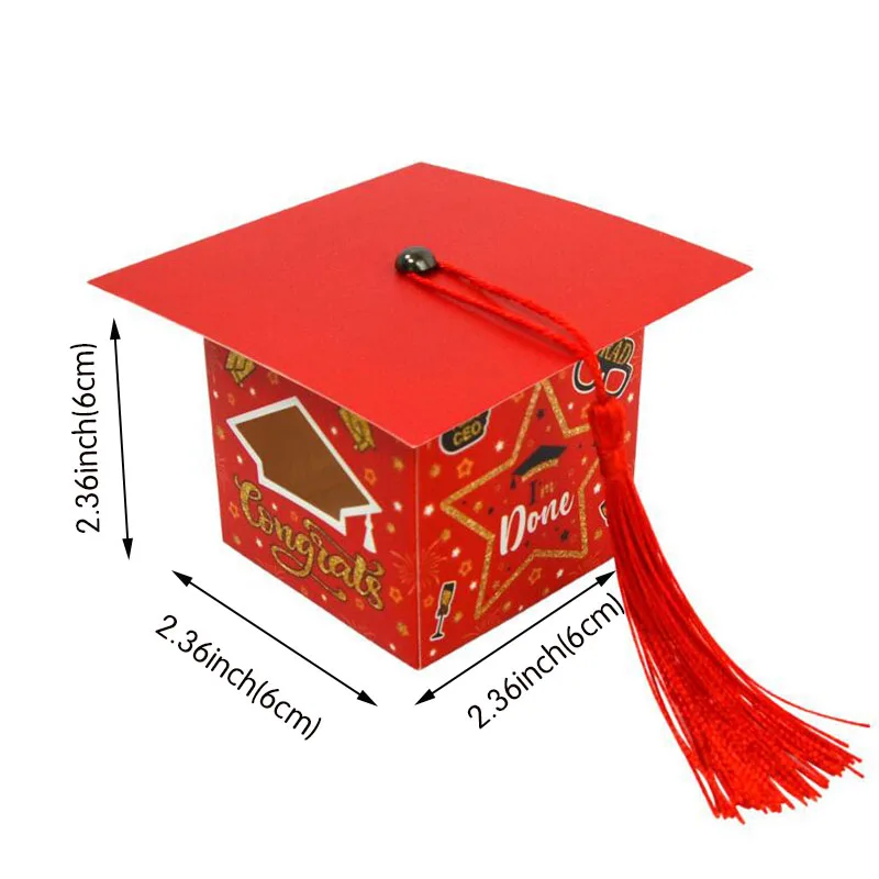 50/100 шт. коробка для конфет в виде шляпы мальчишника
