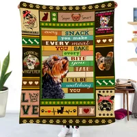Soft Flannel Pet Dog Blanket Cartoon Print Cat And Dog Bed Sheet Warm And Comfortable Pet Blanket Universal Warm Pet Supplies