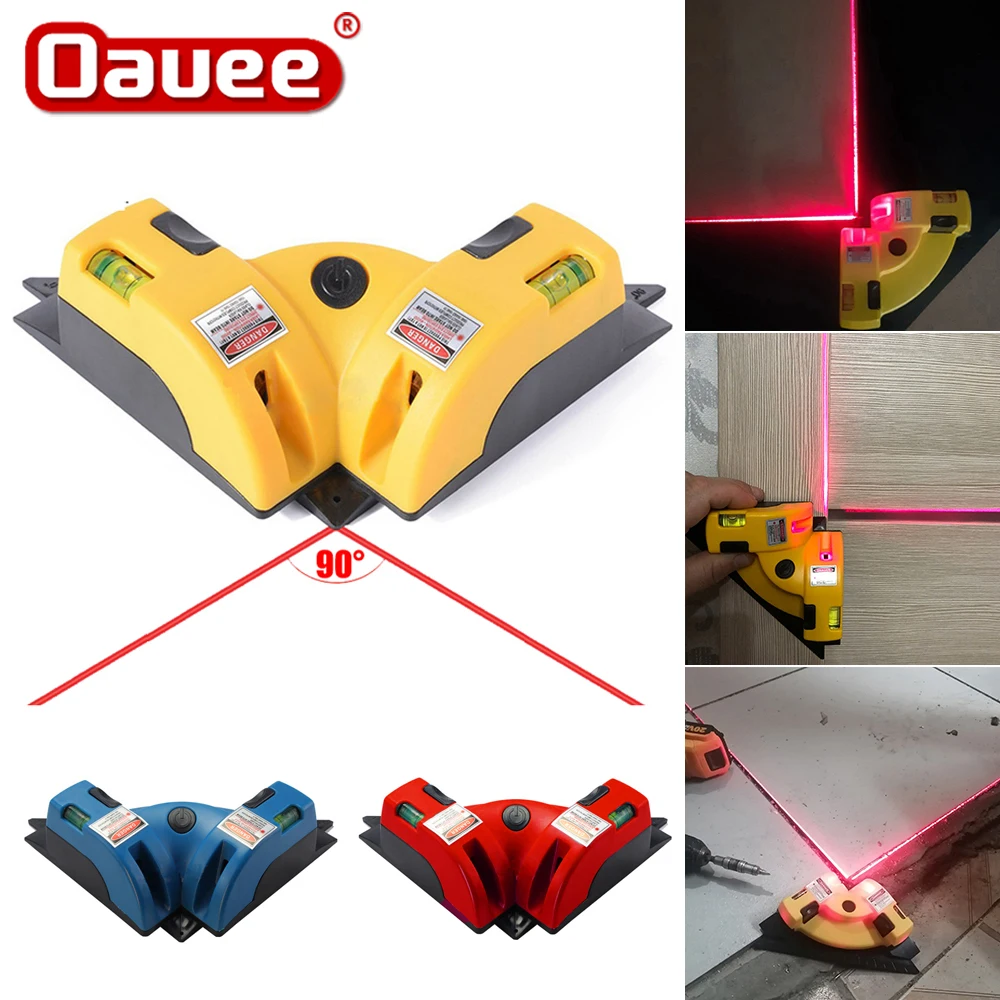 

Right Angle 90 Degree Square Laser Level High Quality With Spirit Level Laser Measurement Tool Horizontal Vertical Laser Tools