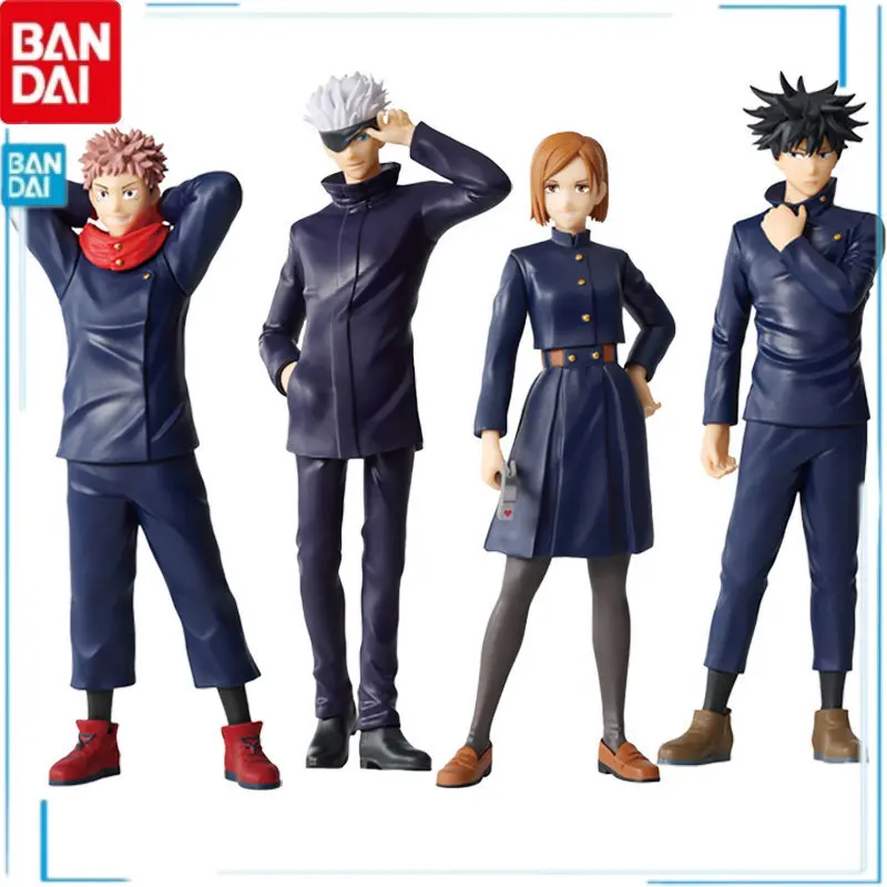 

Bandai Jujutsu Kaisen Itadori Yuji Gojo Satoru Kugisaki Nobara Fushiguro Megumi Anime Figures Blind Box Kids Brinquedos