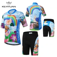 keyiyuan mountain bike mtb jersey cycling clothing triathlon suit kid camisa de time ciclismo rowery completo ciclismo estivo