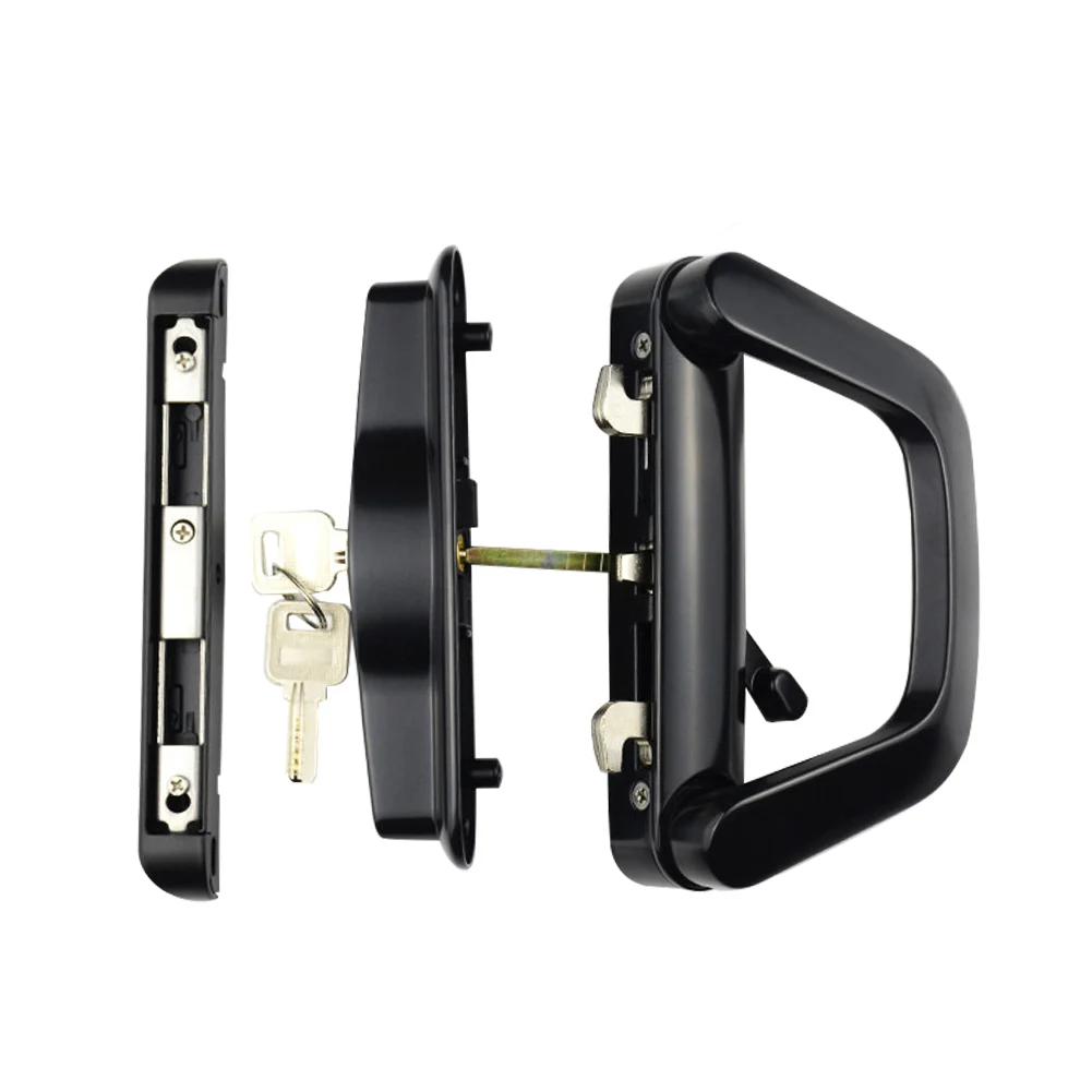 

Sliding Door Handle Lock Reversible Mortise Zinc Alloy Left Right Hardware Replacement Kitchen Accessories Durable Balcony Glass