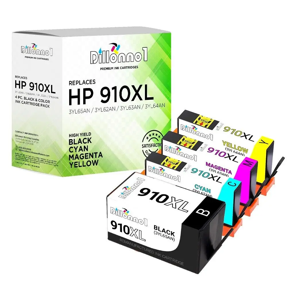 

4PK 910XL BCMY для HP OfficeJet Pro 8025 8035 8020 8010 8021 8030 8028