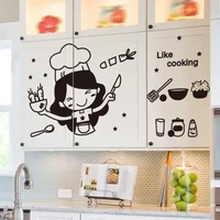 1pc kitchen cupboards sticker diy wall art decal decoration removable cabinet door wall decal mural kitchen wall stickers