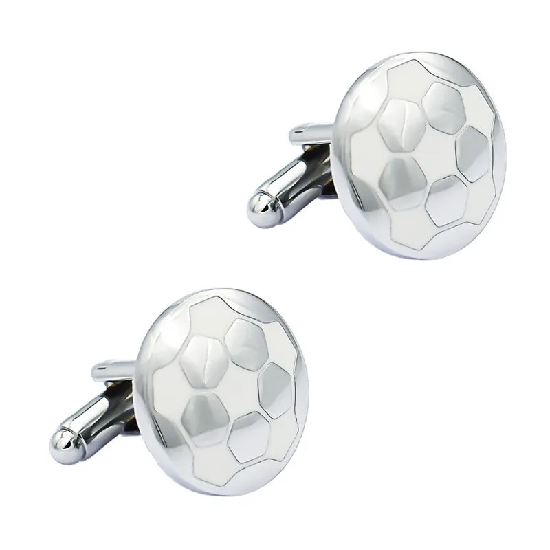 

Football Cufflinks New Cufflinks advanced laser square lattice pattern metal Cufflinks men's shirt Cufflinks