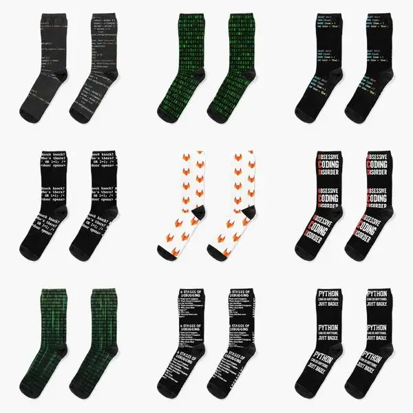 

Python Program Code Matrix Funny Sql Design Db Crew Socks Girls Cotton Comfortable Mens Unisex Short Funny Cute Winter Black