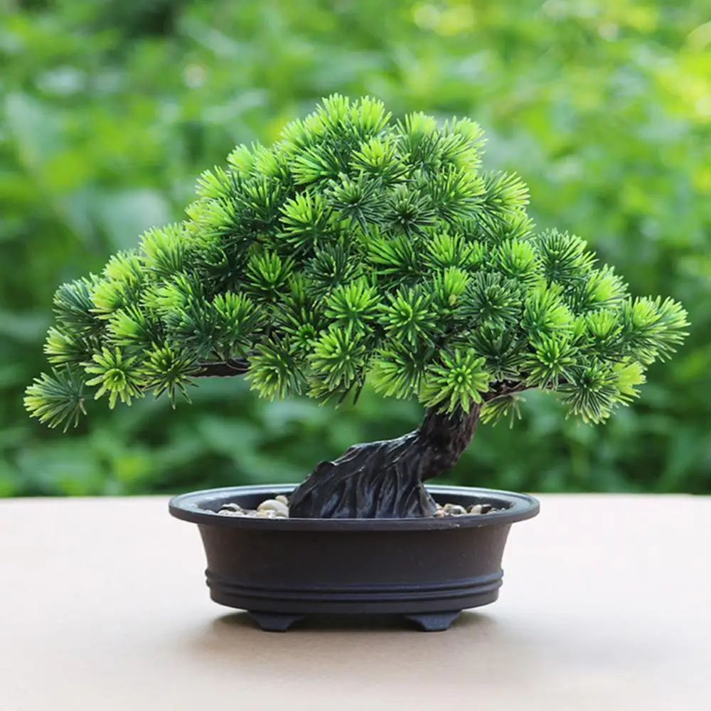 

1Pc Artificial Plant Pine Tree Zen Spirit Party Home Hotel Desk Bonsai Decor