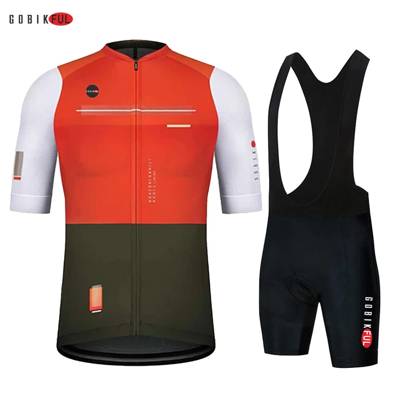

Red Cycling Jersey Set Summer Mountain Bike Clothes Bicycle Clothing MTB Bike Cycling Clothing Wear Cycling Suit Men