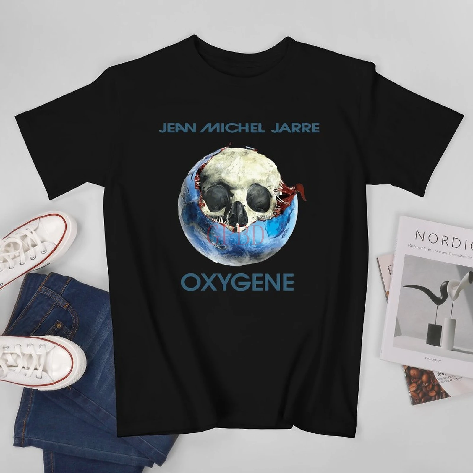 

JEAN MICHEL JARRE Oxygene T-shirt electronic music cd poster oxygen michael W