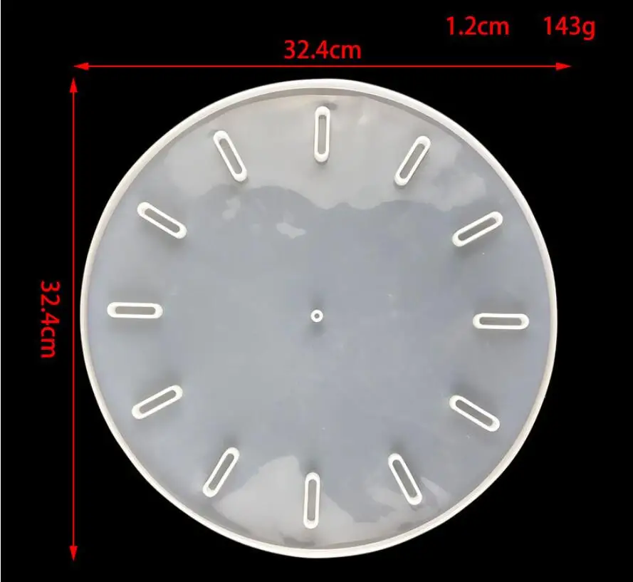 Часы большого размера силиконовая форма сделай сам квадратные круглые часы для