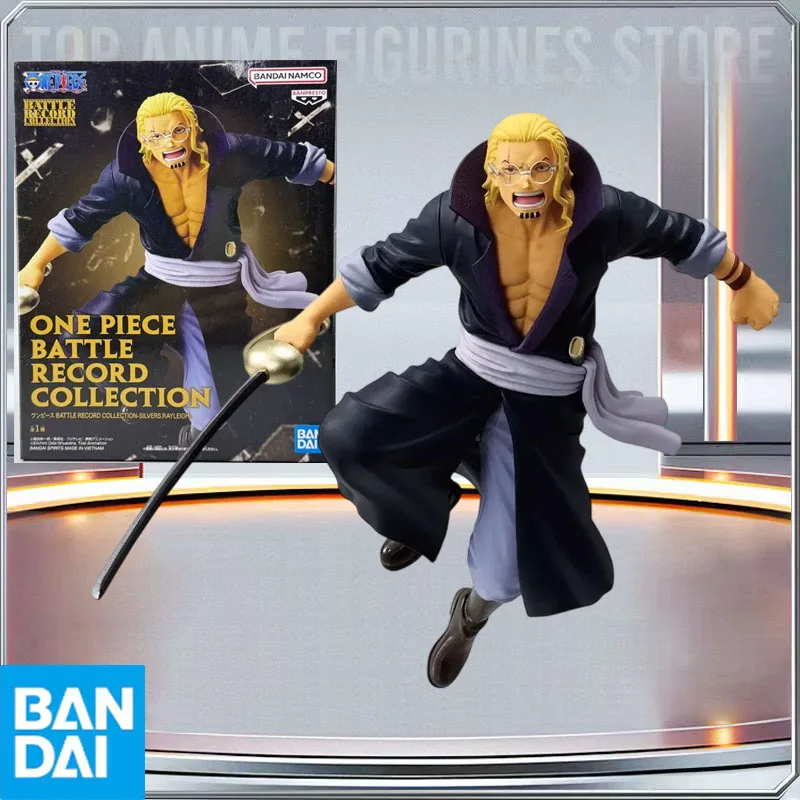 Фото Оригинальная коллекционная фигурка BANDAI Banpresto ONE PIECE BRC Silvers Rayleigh Battle Record, модель аниме-персонажа, игрушка, подарок на праздник №1