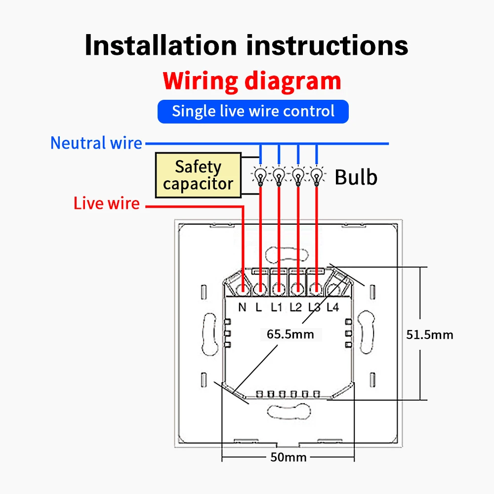 Стеклянная панель UBARO Tuya переключатель Wi-Fi для умного дома Google Assistant Alexa голосовое