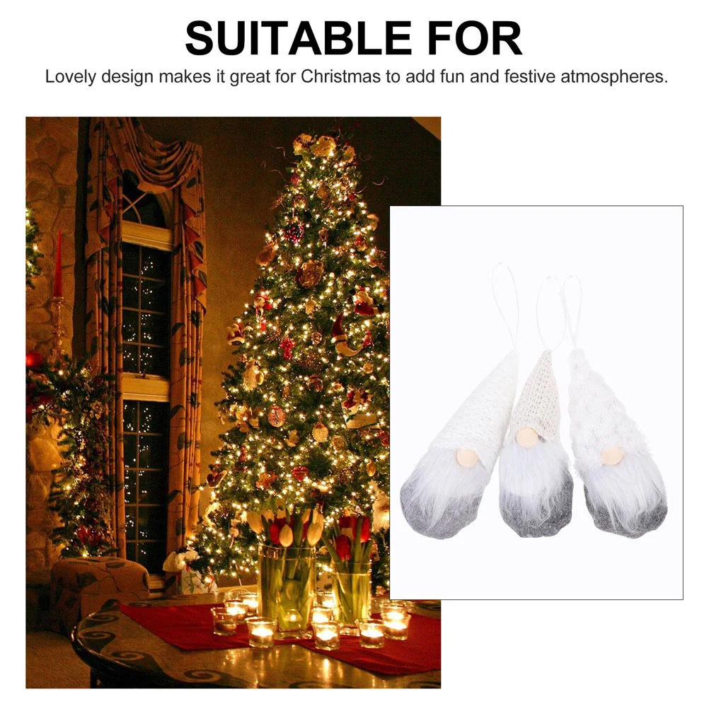 6 шт. аксессуары рождественские украшения для мужчин дома шведские плюшевые