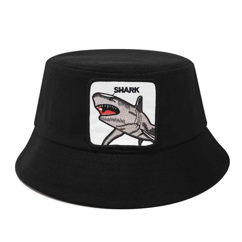 Cotton Animal Flat Bucket Hat Fisherman Hat Outdoor Travel Sun Cap Hats for Men and Women 08