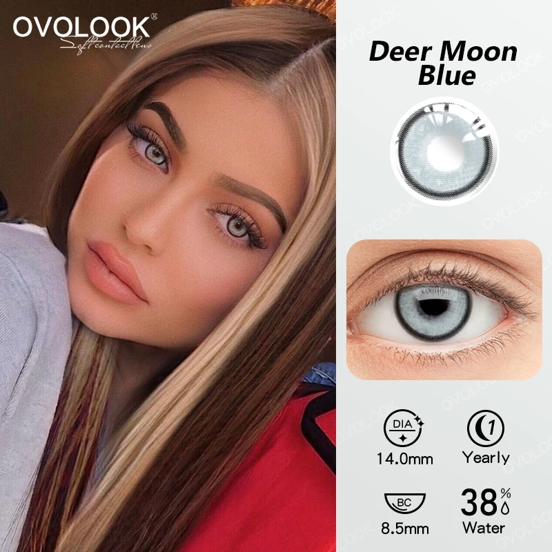 2pcs colored contact lenses with diopters graduated beautiful pupil prescription correct myopia hydrophilic cosmetics accessory free global shipping