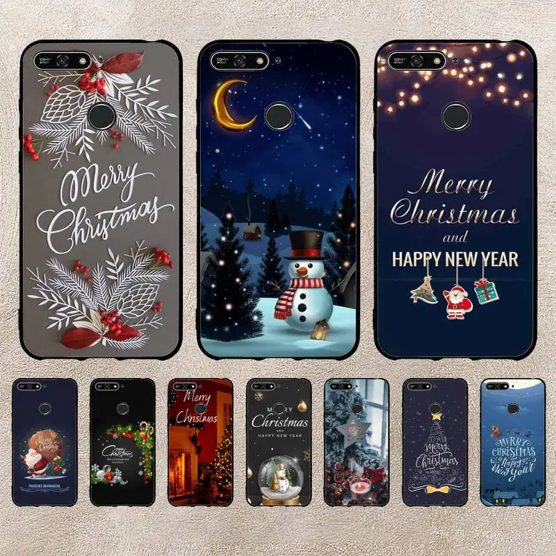 

New Year Merry Christmas Phone Case For Xiaomi 11 10 12Spro A2 A2lite A1 9 9SE 8Lite 8explorer F1 Poco 12S Ultra Cove