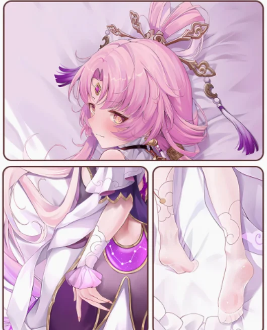 Японское аниме Honkai: Star Rail Fu Xuan Sexy Dakimakura обнимающая подушка для тела Чехол