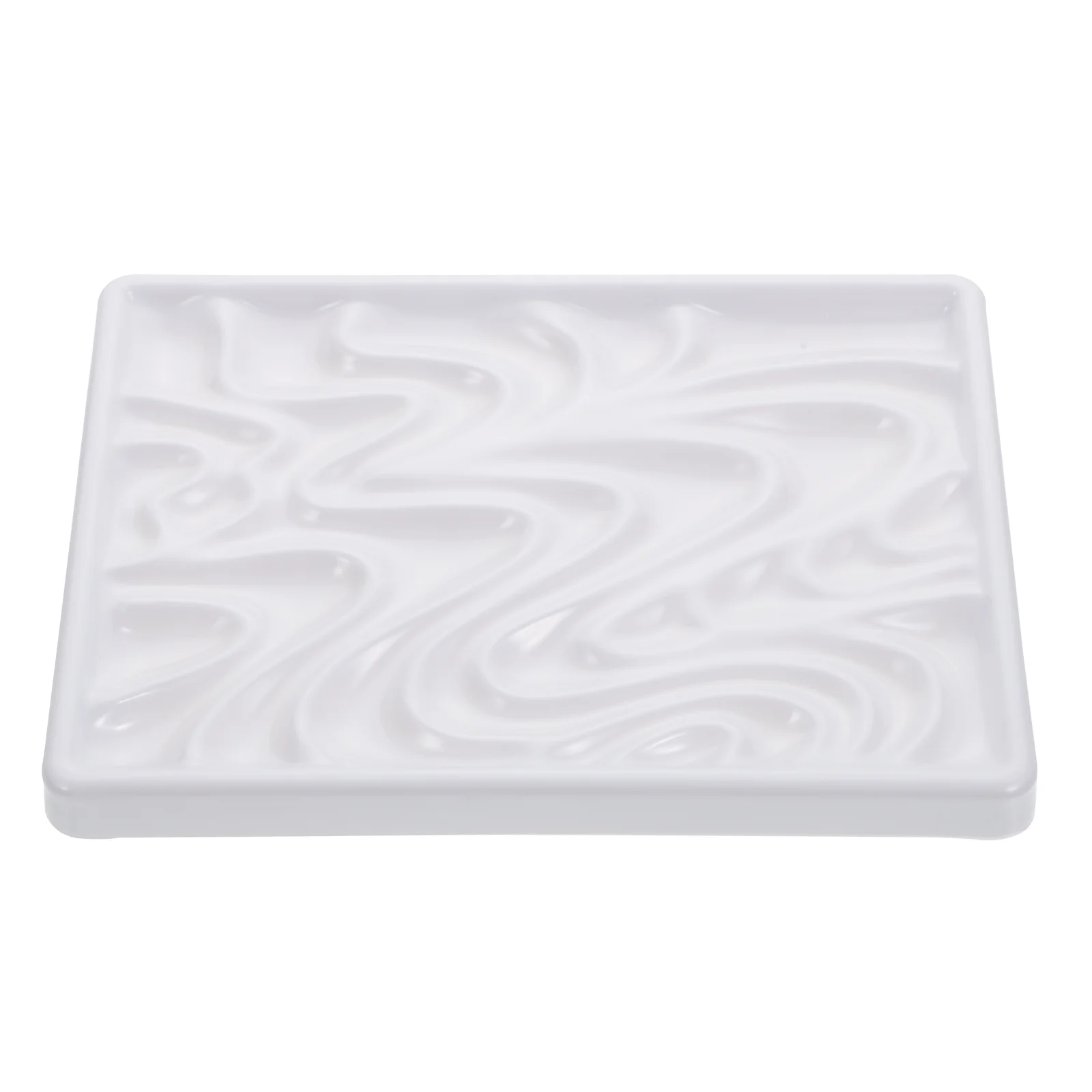 

Wave Palette Artist Pallet Imitation Porcelain Color Mixer Plate Gouache Mixing Tray Multi Hole