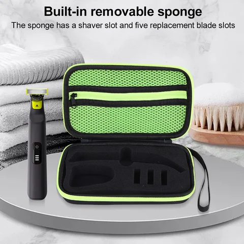 Жесткий дорожный чехол, чехол для переноски, электрический триммер, бритва, дорожный чехол, портативная сумка для хранения для Philips OneBlade Pro и аксессуары