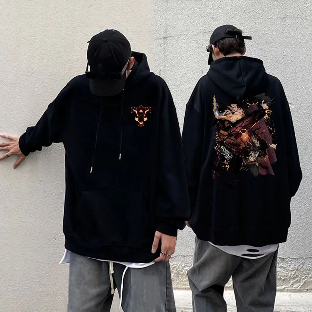 

Anime Black Clover Asta Yami Sukehiro Nacht Faust Liebe Graphic Hoodie Men Manga Oversized Hoodies Man Casual Cartoon Sweatshirt